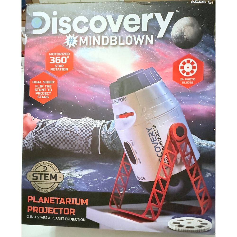 Discovery Planetarium Projector Kids Unisex OS White Good 2-in-1 Stars & Planets